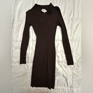 Princess Polly Chocolate Long Sleeve Dress